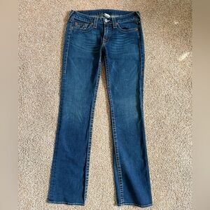 True Religion Dark Blue Women's Straight Leg Jeans